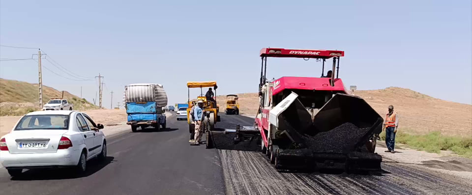 اجرای روکش آسفالت جاده مراغه –هشترود