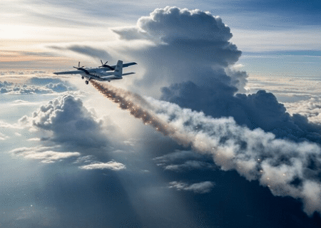 پرواز هواپیمای بارورسازی ابرها بر فراز حوضه آبریز دریاچه ارومیه