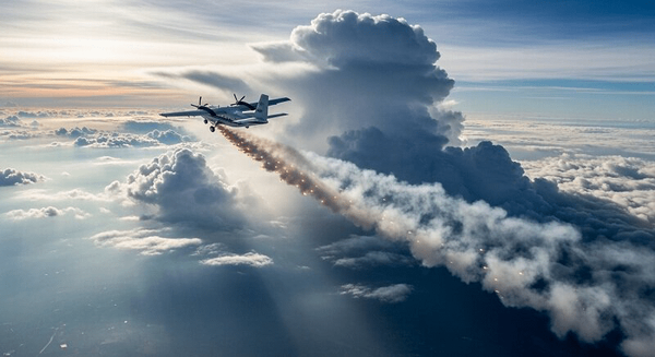 پرواز هواپیمای بارورسازی ابرها بر فراز حوضه آبریز دریاچه ارومیه