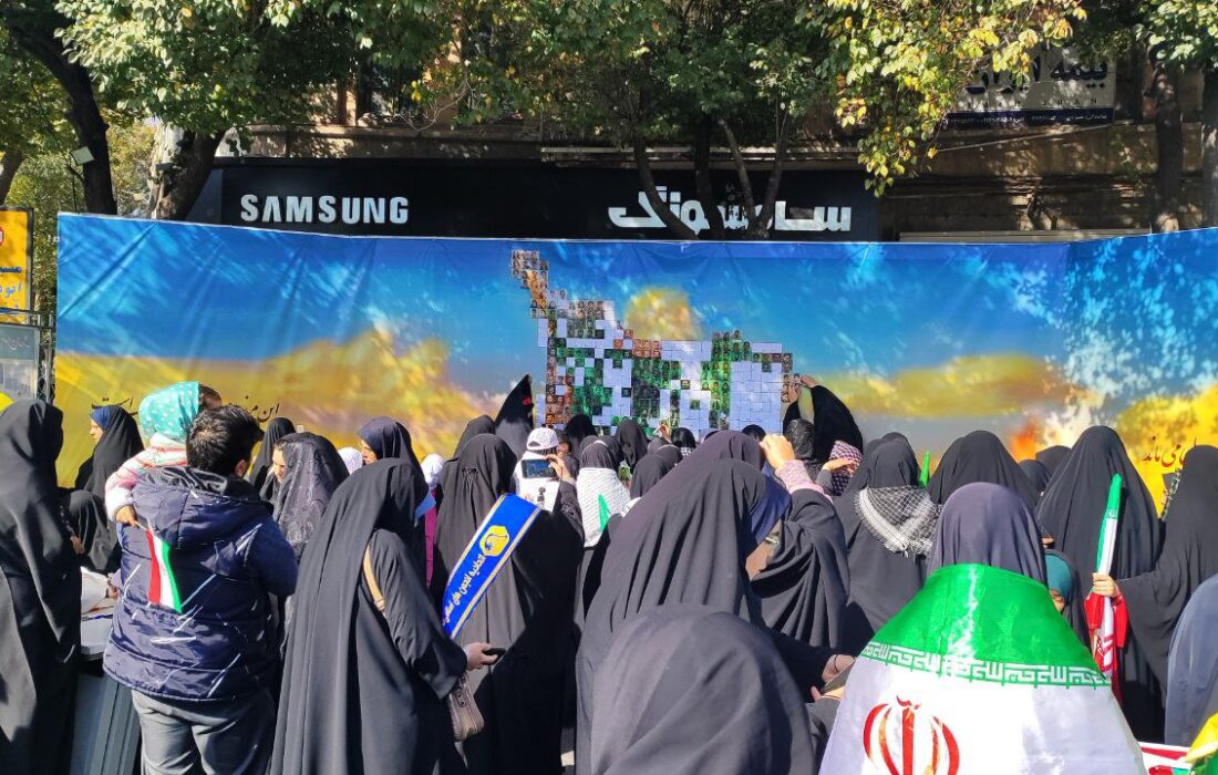 پیام دانش آموزان تبریزی به آمریکا