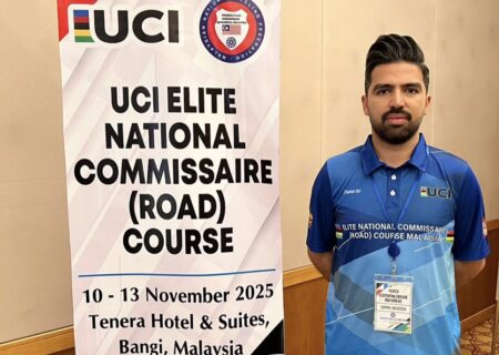 حضور داور تبریزی در دوره اتحادیه جهانی دوچرخه‌سواری