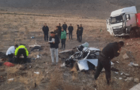 برخورد مرگبار تریلی با ۲ خودروی سواری در محور سرای–گمیچی