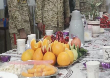 برگزاری جشن شب یلدا در پادگان عجب‌شیر