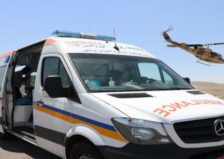 اورژانس هوایی میانه ناجی جوان چاراویماقی