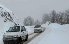 هشدار یخبندان و لغزندگی جاده‌ها در استان