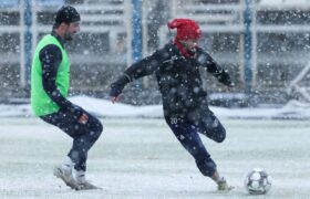 قاب‌های تماشایی از تمرین برفی تراکتور