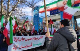 تجمع حمایتی دانشجویان تبریزی از نیروهای مسلح